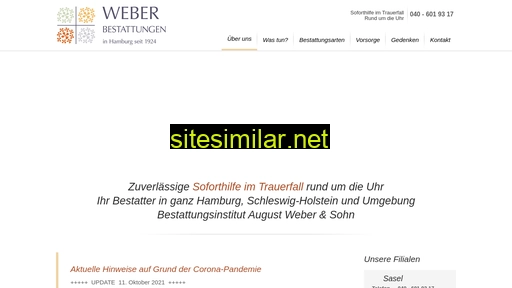 bestattungsinstitut-weber.de alternative sites