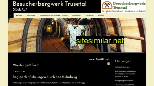 besucherbergwerk-trusetal.de alternative sites