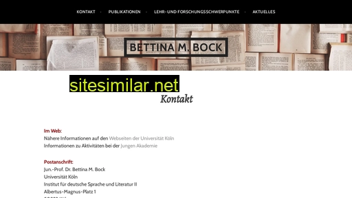 Bettinabock similar sites