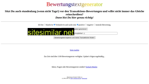 bewertungstextgenerator.de alternative sites