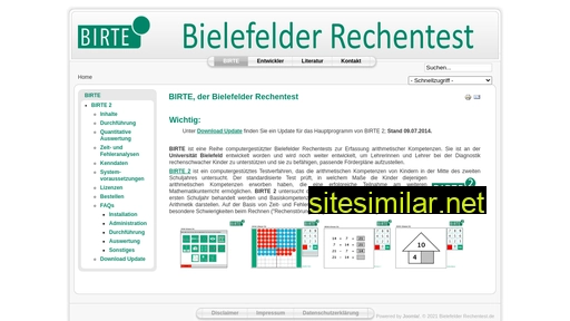 Bielefelder-rechentest similar sites
