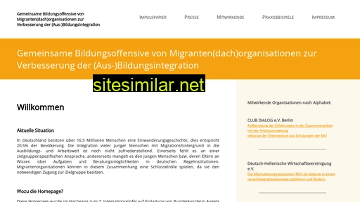 bildungsoffensive-migrantenorganisationen.de alternative sites