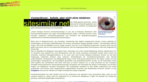 billiglinsen-machen-krank.de alternative sites
