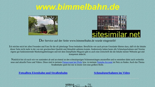 bimmelbahn.de alternative sites