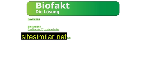 biofakt.de alternative sites