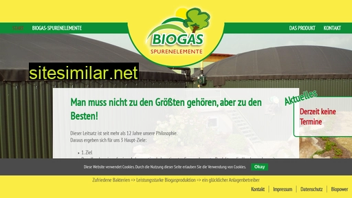 biogas-spurenelemente.de alternative sites