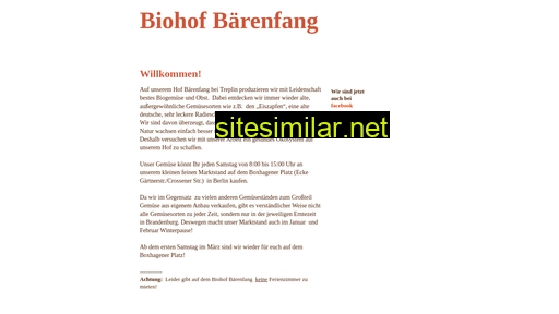 biohof-baerenfang.de alternative sites