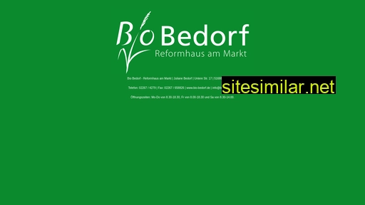 bio-bedorf.de alternative sites