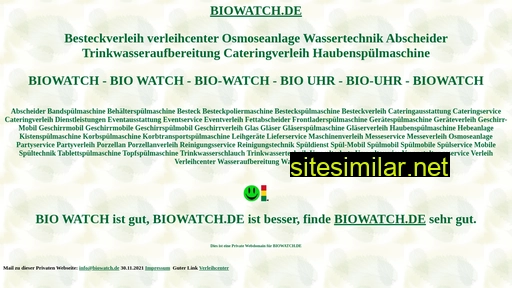 biowatch.de alternative sites