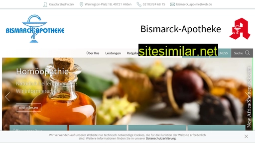 bismarck-apotheke-hilden.de alternative sites