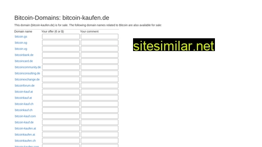 bitcoin-kaufen.de alternative sites