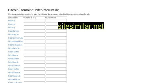 bitcoinforum.de alternative sites