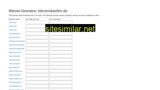 bitcoinskaufen.de alternative sites
