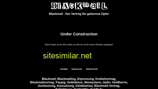 Blackmail-vertrag similar sites