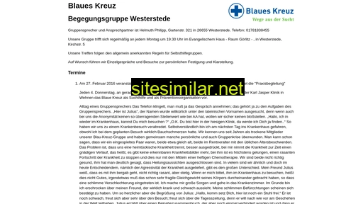 blaueskreuzbegegnungsgruppewesterstede.de alternative sites