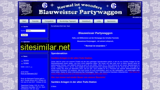 Blauweisser-partywaggon similar sites