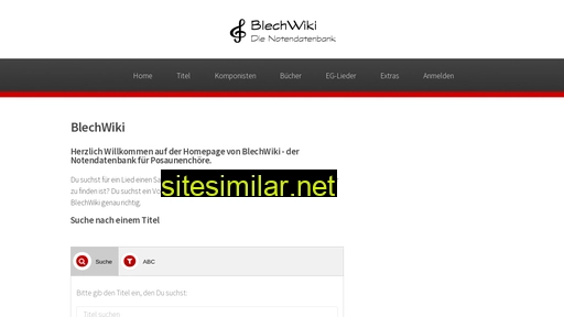 Blechwiki similar sites