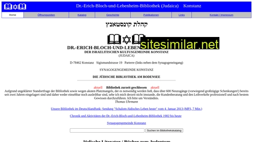 blochbibliothek.de alternative sites