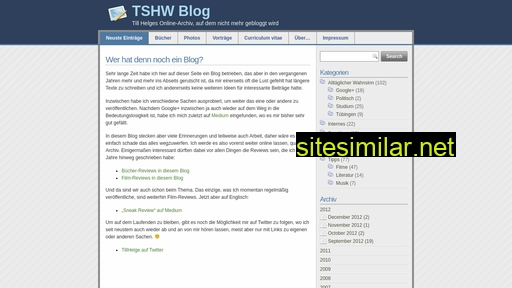 blog.tshw.de alternative sites