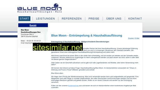 bluemoonharz.de alternative sites
