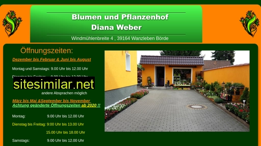 blumen-diana-weber.de alternative sites