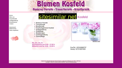 blumen-kosfeld.de alternative sites