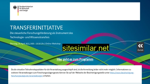 bmwi-transferinitiative.de alternative sites