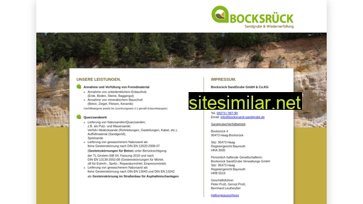 bocksrueck-sandgrube.de alternative sites