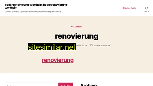 bodenrenovierung-wertheim.de alternative sites