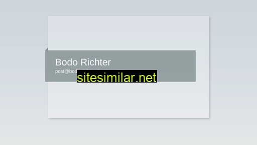 Bodo-richter similar sites