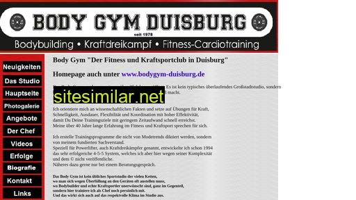 body-gym-duisburg.de alternative sites