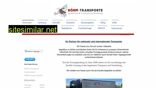 boehm-transporte.de alternative sites