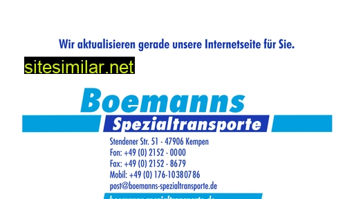 boemanns-spezialtransporte.de alternative sites