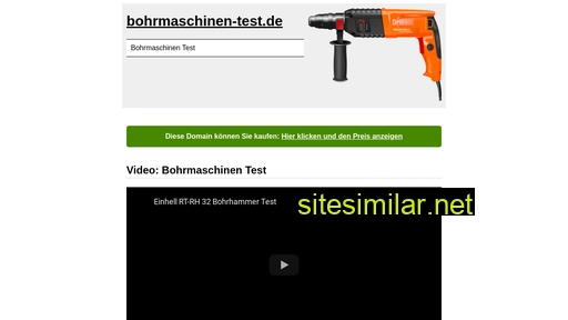 bohrmaschinen-test.de alternative sites