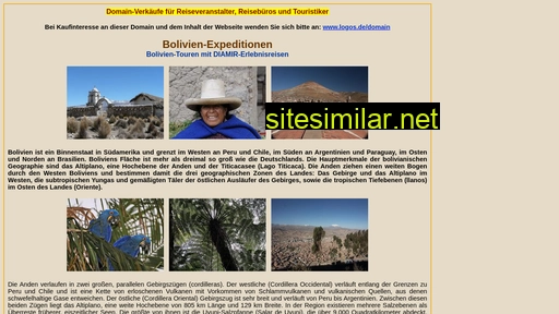 bolivien-expeditionen.de alternative sites