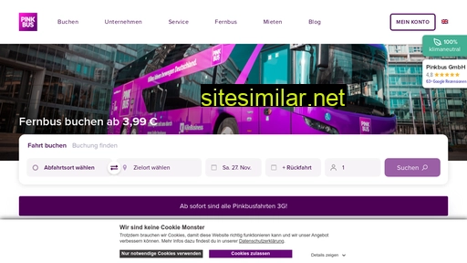 booking.pinkbus.de alternative sites