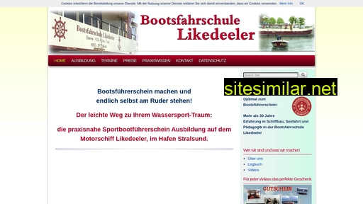 bootsfahrschule-likedeeler.de alternative sites