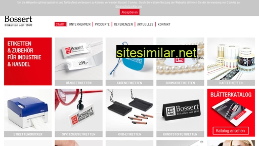 Bossert-etiketten similar sites