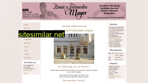 Brautmoden-mayer similar sites