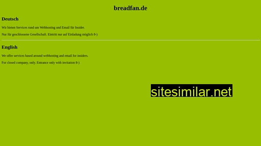 breadfan.de alternative sites