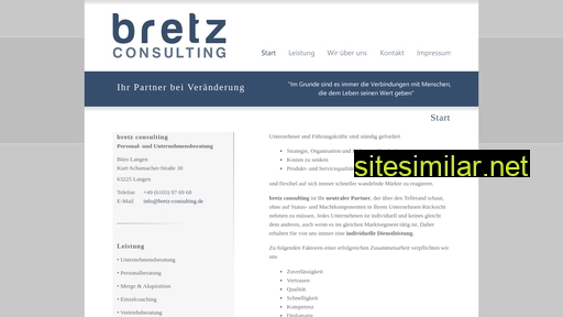 Bretz-consulting similar sites