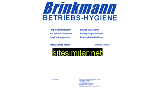 brinkmann-betriebs-hygiene.de alternative sites