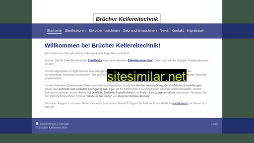 bruecher-kellereitechnik.de alternative sites