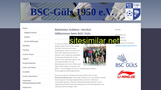 bsc-guels-badminton.de alternative sites