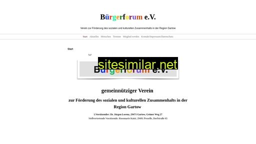 buergerforum-region-gartow.de alternative sites