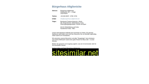 buergerhaus-altglienicke.de alternative sites