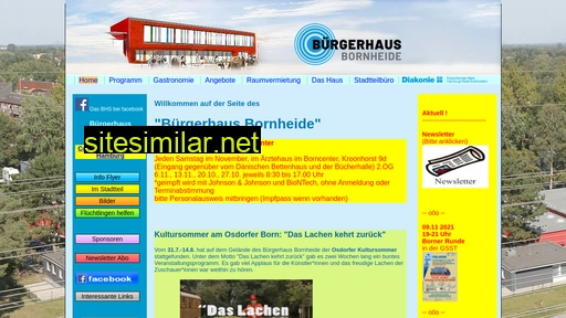 buergerhaus-bornheide.de alternative sites