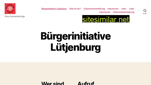 buergerinitiative-luetjenburg.de alternative sites