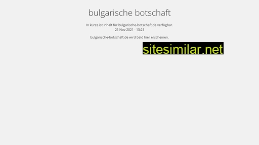 bulgarische-botschaft.de alternative sites