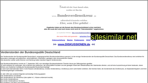 Bundesverdienstkreuz similar sites